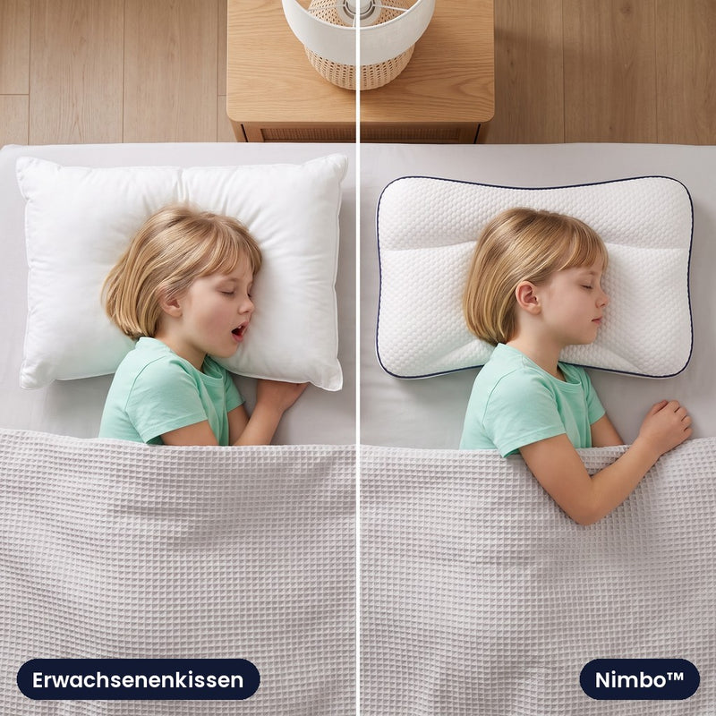 Links: Erwachsenenkissen. Rechts: Nimbo