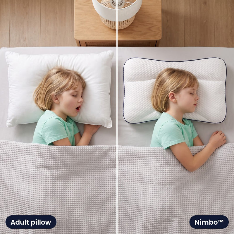 Left: grown-up pillow. Right: Nimbo